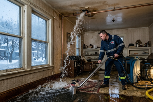 Burst Pipe Damage Cleanup in Cleveland, OH