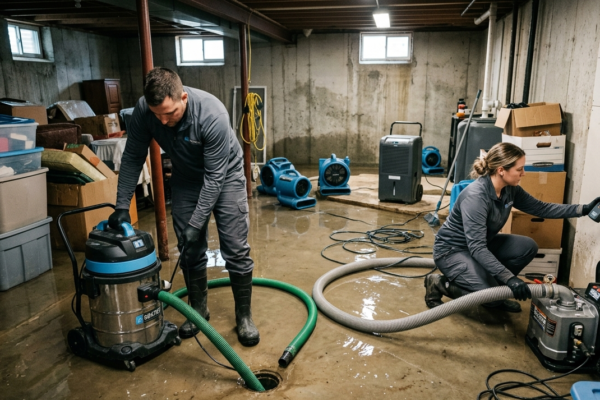 Flooded Basement Cleanup in Cleveland, OH