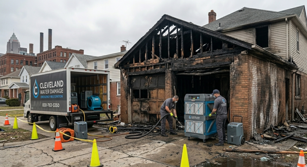 Garage Fire Cleanup